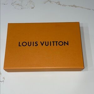 Louis Vuitton Signature Orange & Blue Empty Magnetic close Box